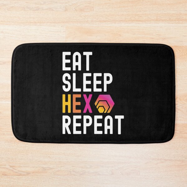Item preview, Hex Crypto, Hex, Cryptocurrency, Eat Sleep, Hex Repeat designed and sold by Cafecreative.