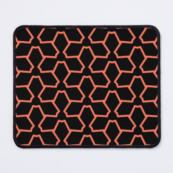 Item preview, Black and Tangerine Tessellation Line Pattern 12 Pairs DE 2022 Trending Color Often Orange DE5132 designed and sold by ColorOfTheYears.