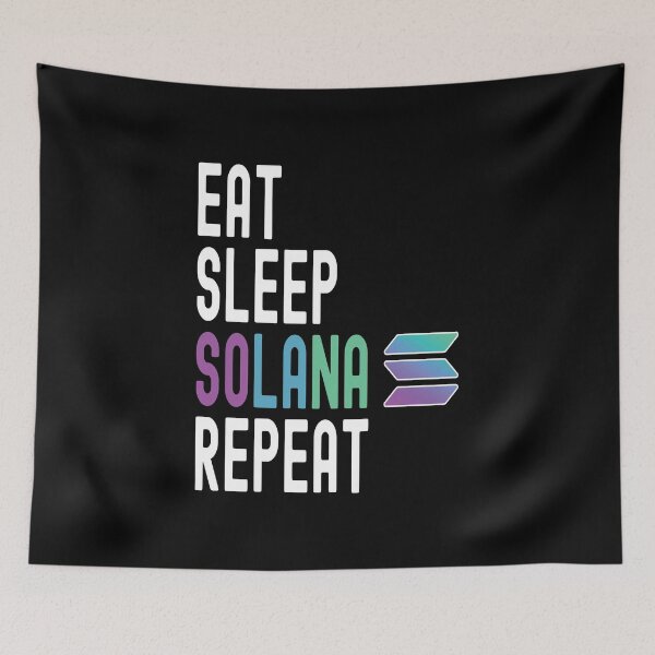 Item preview, Solana Crypto, Solana, Cryptocurrency, Eat Sleep, Solana Repeat designed and sold by Cafecreative.