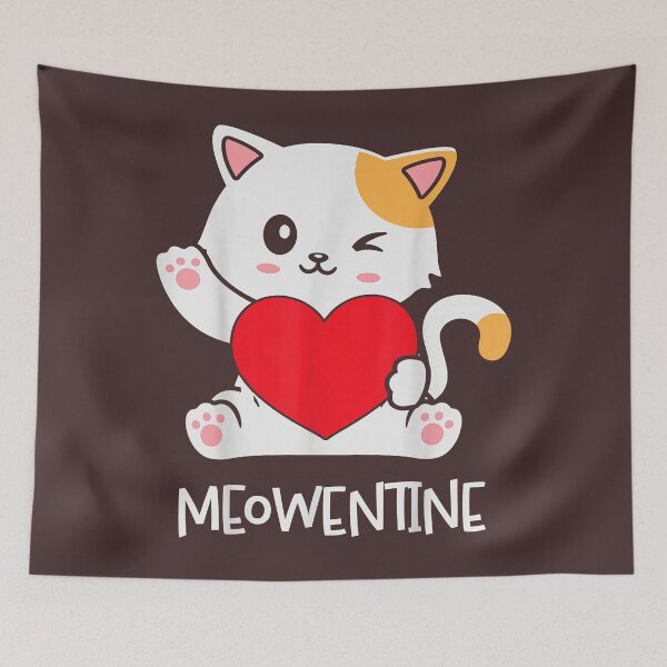 Item preview, Cat Funny meow Valentine day designed and sold by Valentine2283.