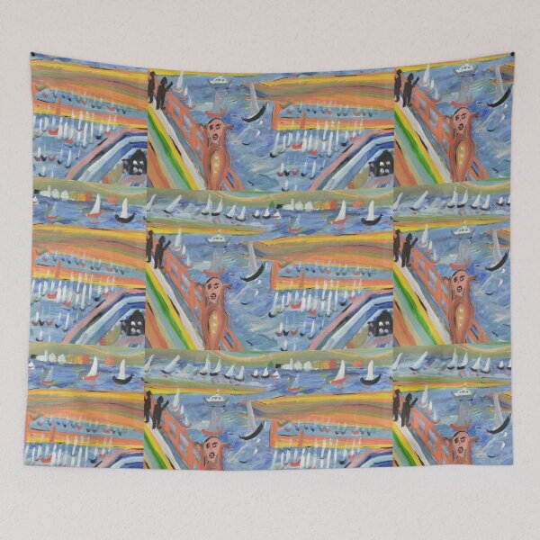 Item preview, The Scream at Ryde Pier designed and sold by BBBango.
