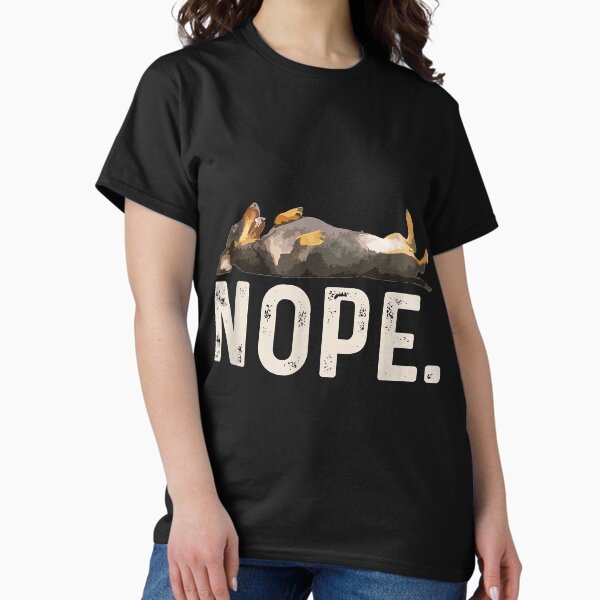 Item preview, Nope Lazy Dachshund designed and sold by Chloe43212.