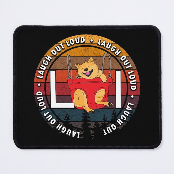 Artikelvorschau, Lustiger Mops lol (lacht laut) Spruch / Zitat Distressed Sunset Retro-Hundegesichtsdesign entworfen und verkauft von SamRVstore.