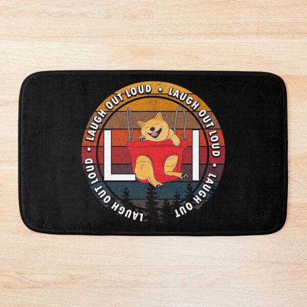 Item preview, Funny pug lol(laugh out loud) saying/quote distressed sunset retro dog face design designed and sold by SamRVstore.