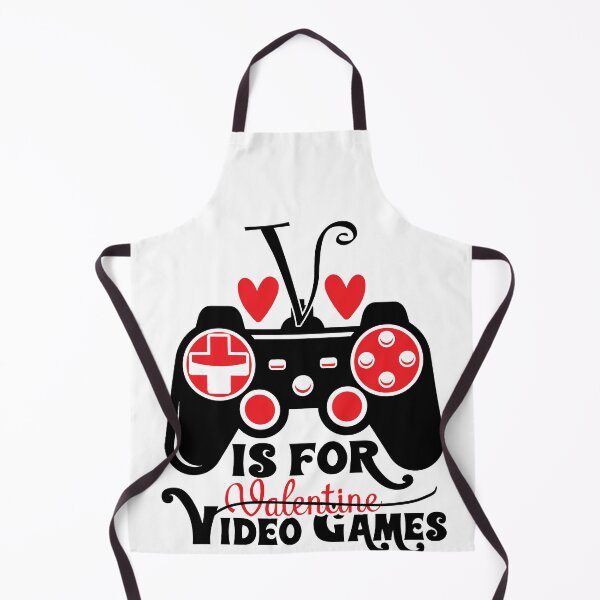 Item preview, V Is For Video Games Funny Valentines Day Gamer designed and sold by mohalaz.