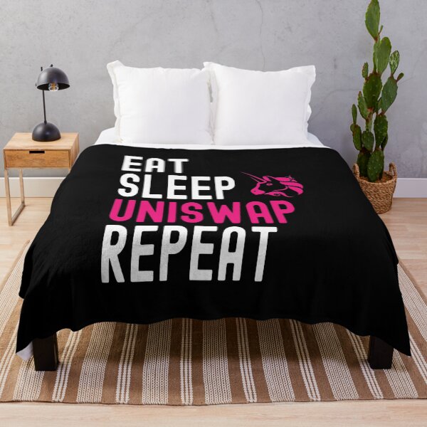 Item preview, Uniswap Crypto, Uniswap, Cryptocurrency, Eat Sleep, Uniswap Repeat designed and sold by Cafecreative.