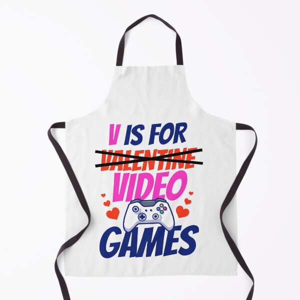 Item preview, V Is For Video Games Funny Valentines Day Gamer designed and sold by mohalaz.