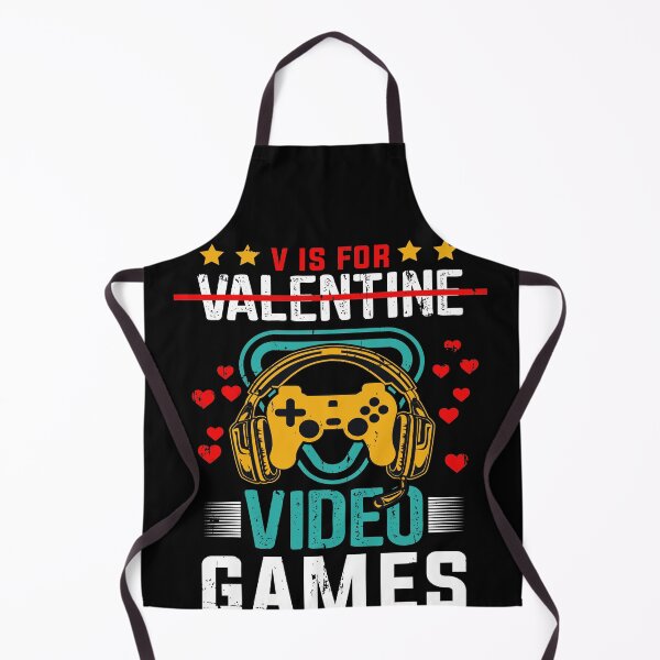 Item preview, V Is For Video Games Funny Valentines Day Gamer designed and sold by mohalaz.