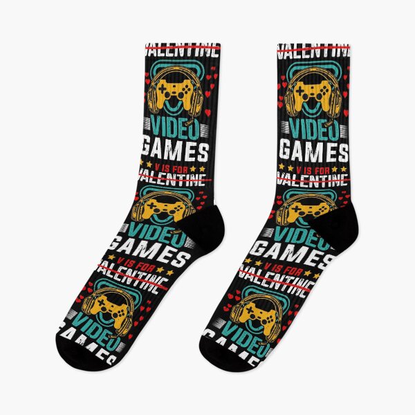 Item preview, V Is For Video Games Funny Valentines Day Gamer designed and sold by mohalaz.