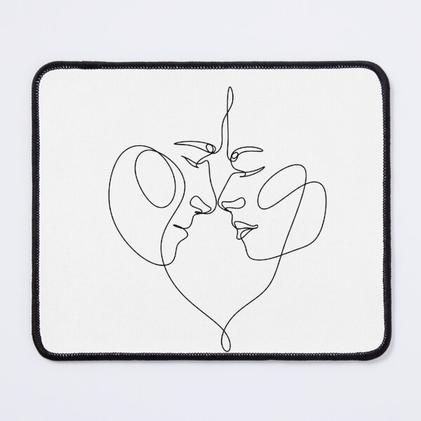 Item preview, One Line art Couple designed and sold by OneLinePrint.