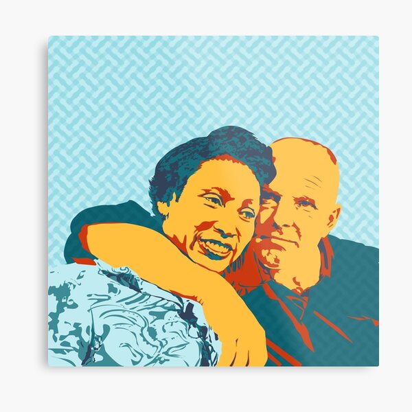 Mildred and Richard Loving Metal Print