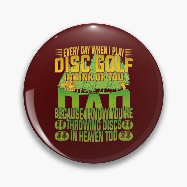 Item preview, Memorial For Dad Vintage Disc Golf Distressed Frisbee golf designed and sold by YAHIA-14.