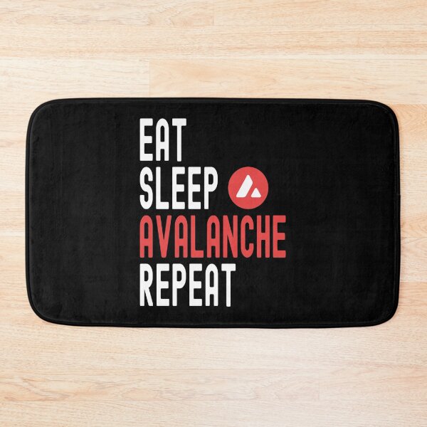Item preview, Avalanche Crypto, Avalanche, Cryptocurrency, Eat Sleep, Avalanche, Repeat designed and sold by Cafecreative.