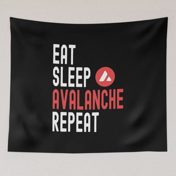 Item preview, Avalanche Crypto, Avalanche, Cryptocurrency, Eat Sleep, Avalanche, Repeat designed and sold by Cafecreative.