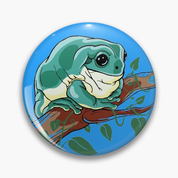 Item preview, White's Tree Frog pet. Illustration for amphibian lovers designed and sold by martodesign.