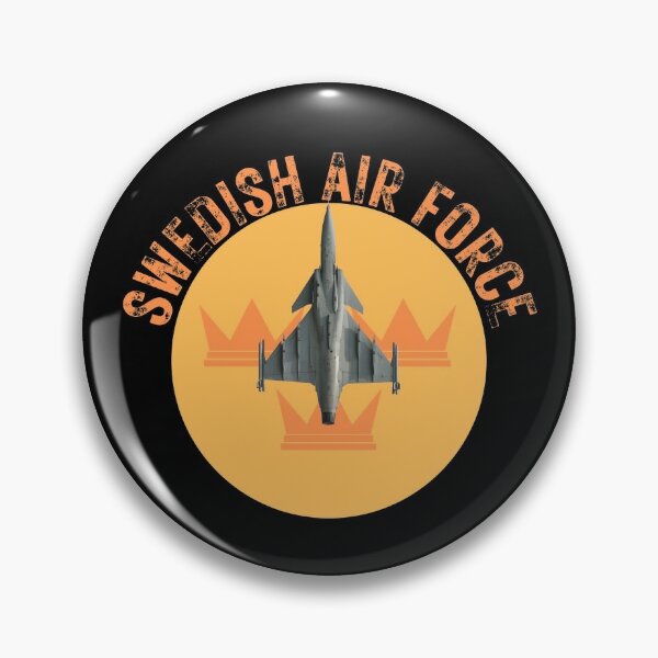 NLMP0507BG05 Swedish Air Force Flygvapnet Wings Badge Hawaiian