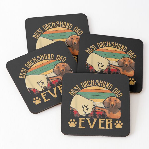 Item preview, Retro Vintage Best Dachshund Dad Ever designed and sold by Chloe43212.