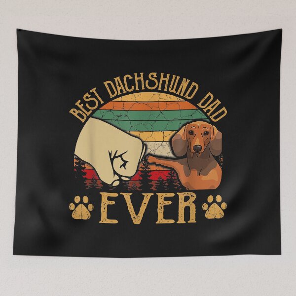 Item preview, Retro Vintage Best Dachshund Dad Ever designed and sold by Chloe43212.