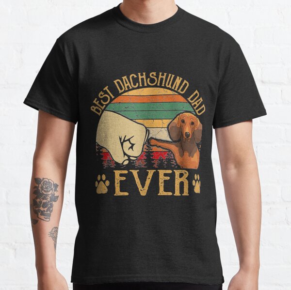 Item preview, Retro Vintage Best Dachshund Dad Ever designed and sold by Chloe43212.