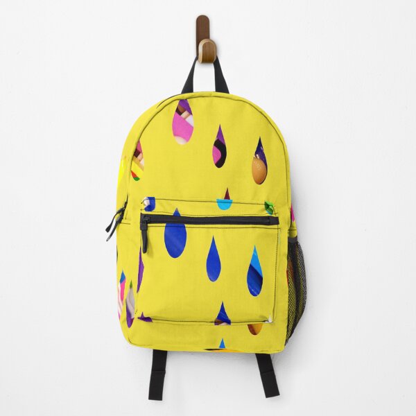 Item preview, The Yellow Pattern with Rainbow Rain designed and sold by nickbrayimages.