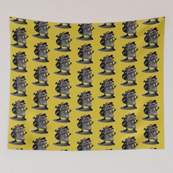 Item preview, raccoon with glasses designed and sold by glitter-mess.