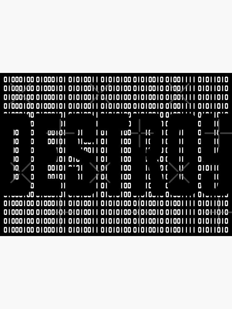 destroy-binary-code-ascii-white-poster-for-sale-by-5hertz-redbubble