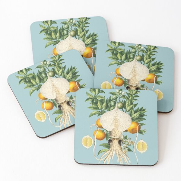 Item preview, Squid & Lemons Botanical designed and sold by Trish Dish.