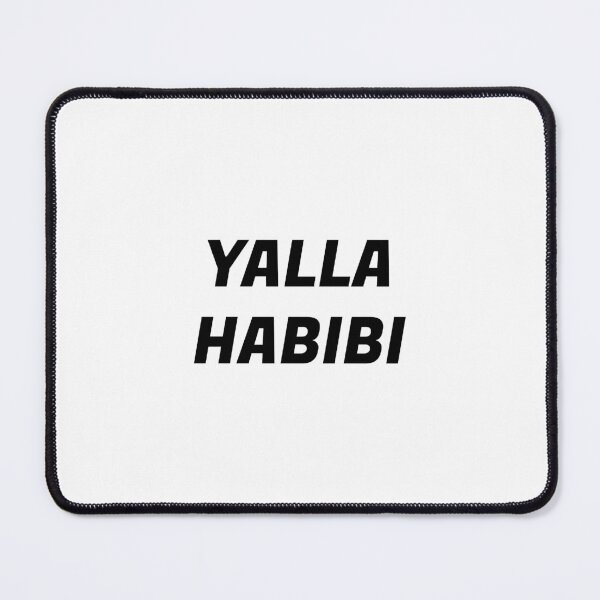 Item preview, Yalla Habibi Arab Quote Let's Go My Dear - Arabic Saying Arabic Quote Black designed and sold by CuddleStore.