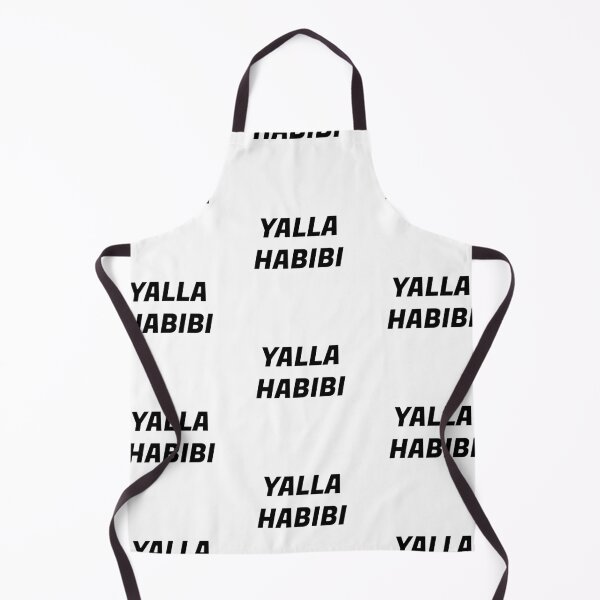 Item preview, Yalla Habibi Arab Quote Let's Go My Dear - Arabic Saying Arabic Quote Black designed and sold by CuddleStore.