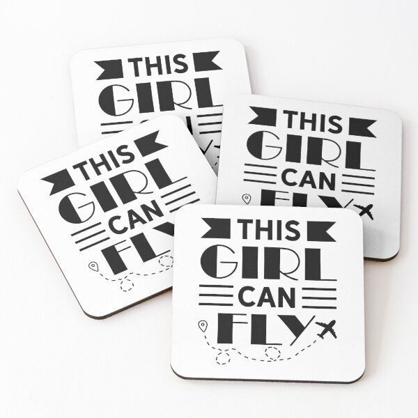 Artikelvorschau, This Girl Can Fly Pilot Woman entworfen und verkauft von CustUmmMerch.