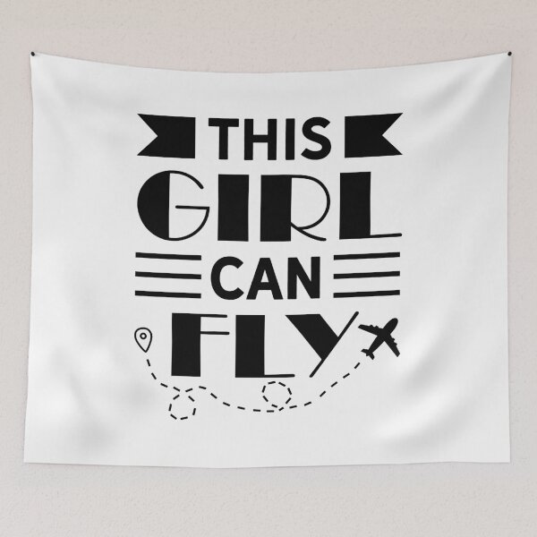 Item preview, This Girl Can Fly Pilot Woman designed and sold by CustUmmMerch.
