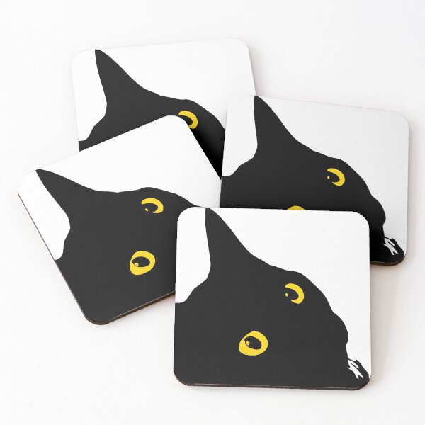 Item preview, Black Cat with Yellow Eyes designed and sold by Owlies-Barn.