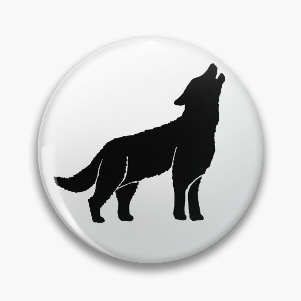 Artikelvorschau, Heulender Wolf Silhouette entworfen und verkauft von Fernheart Designs.