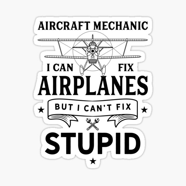 Item preview, Funny Aircraft Mechanic designed and sold by CustUmmMerch.