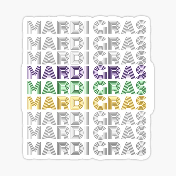 Mobile Mardi Gras Stickers
