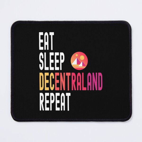 Item preview, Decentraland, Crypto, Decentraland, Cryptocurrency, Eat Sleep, Decentraland, Repeat designed and sold by Cafecreative.
