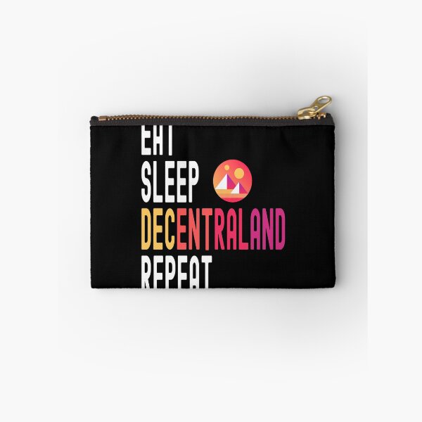 Item preview, Decentraland, Crypto, Decentraland, Cryptocurrency, Eat Sleep, Decentraland, Repeat designed and sold by Cafecreative.