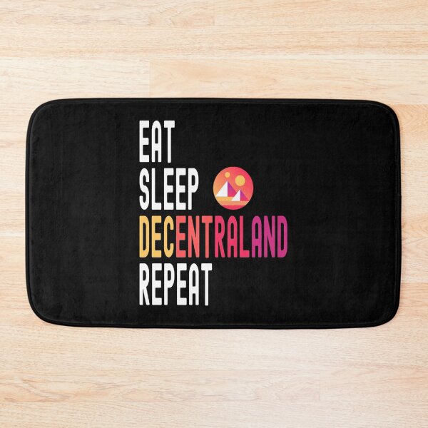 Item preview, Decentraland, Crypto, Decentraland, Cryptocurrency, Eat Sleep, Decentraland, Repeat designed and sold by Cafecreative.
