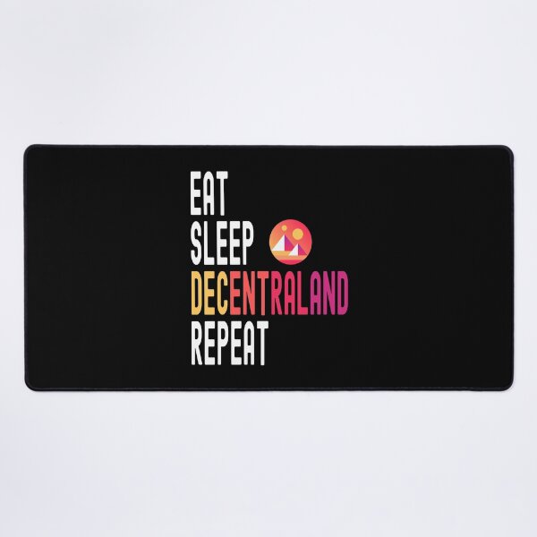 Item preview, Decentraland, Crypto, Decentraland, Cryptocurrency, Eat Sleep, Decentraland, Repeat designed and sold by Cafecreative.