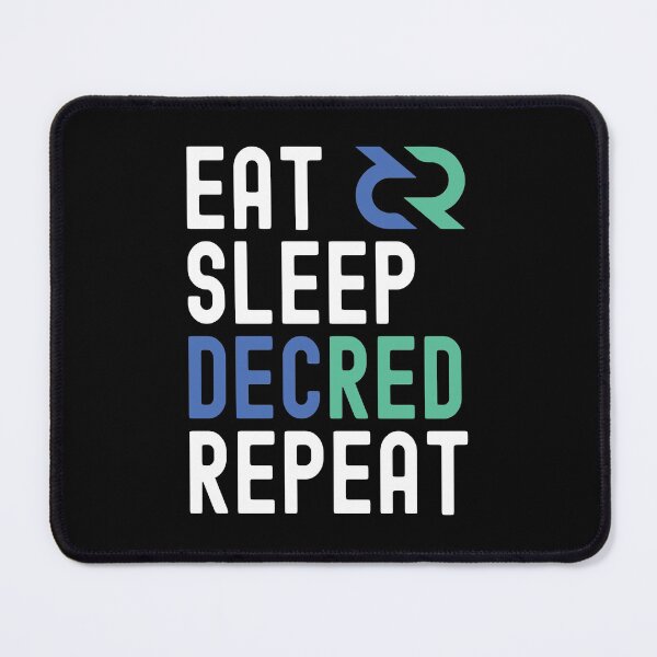 Item preview, Decred Crypto, Decred, Cryptocurrency, Eat Sleep, Decred Repeat designed and sold by Cafecreative.