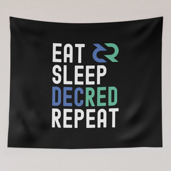 Item preview, Decred Crypto, Decred, Cryptocurrency, Eat Sleep, Decred Repeat designed and sold by Cafecreative.