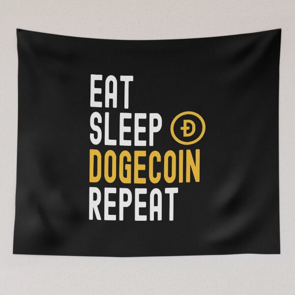 Item preview, Dogecoin Crypto, Dogecoin, Cryptocurrency, Eat Sleep, Dogecoin Repeat designed and sold by Cafecreative.
