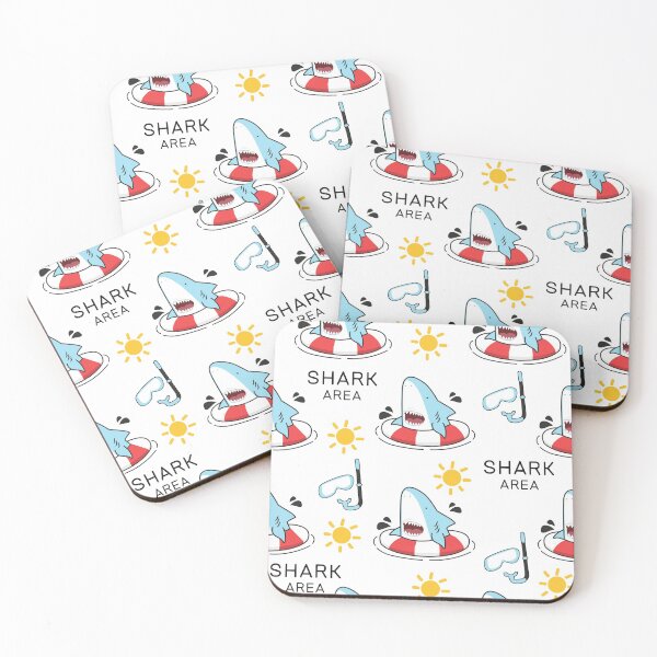 Item preview, Shark Area Cartoon Style designed and sold by Serotonin4u.