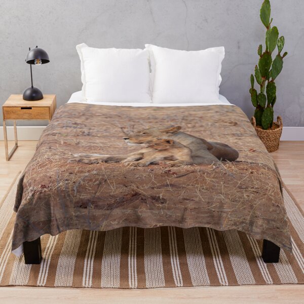 Item preview, Lioness and Lion Cub Snuggle Together designed and sold by SafariByMarisa.