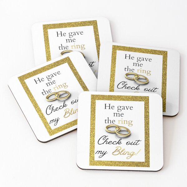 Item preview, Engagement couple shirt: ring and bling designed and sold by BirdieMama.