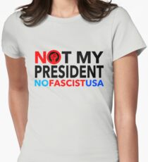 No Fascist USA Women's Fitted T-Shirt