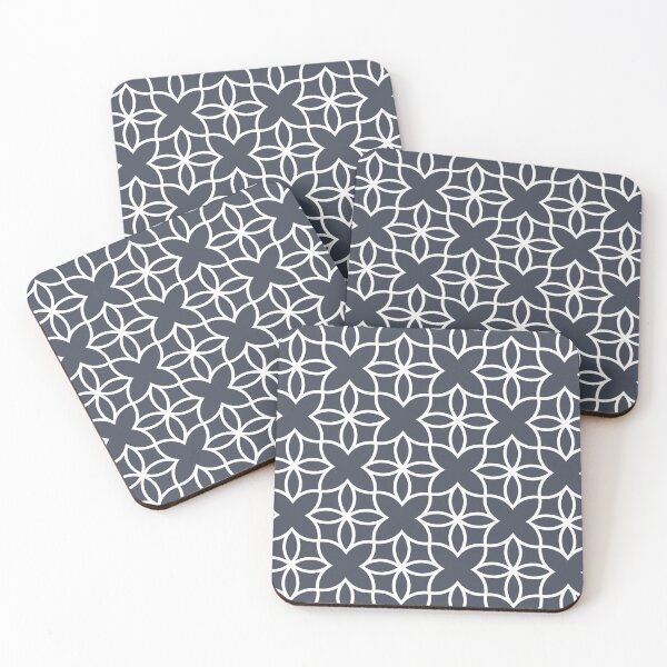 Item preview, Dark Blue and White Minimal Line Art Pattern 4 Pairs DE 2022 Trending Color Parisian Night DEA184 designed and sold by ColorOfTheYears.