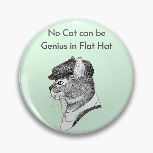 Item preview, cat in flat hat  designed and sold by escape-of-life.