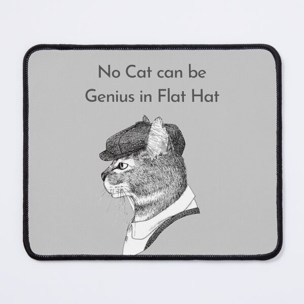 Item preview, cat in flat hat  designed and sold by escape-of-life.