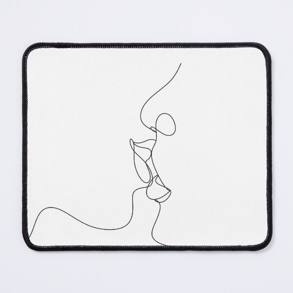 Item preview, simple line art drawing couple designed and sold by OneLinePrint.